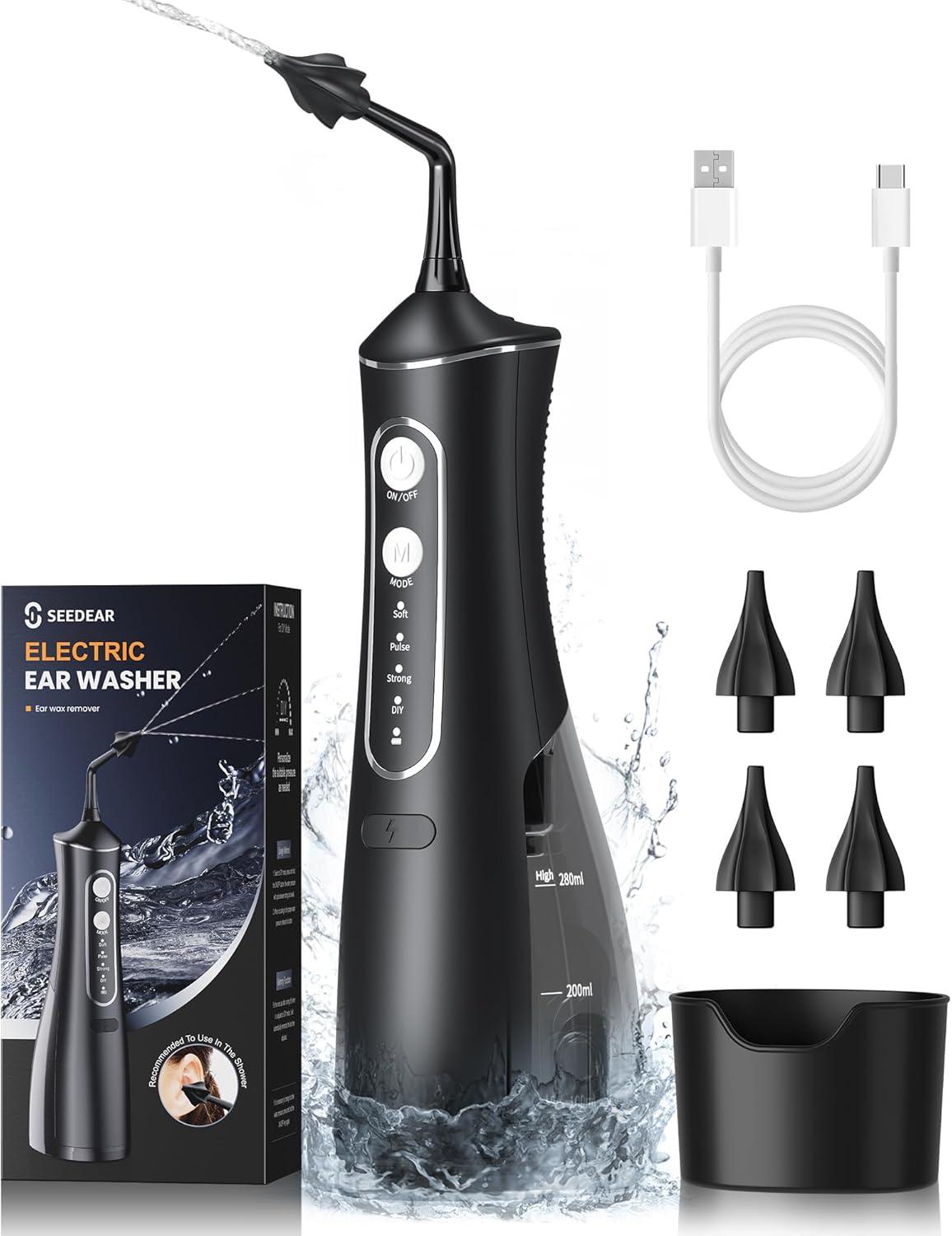 Electric vs. Water Cleaners: Showdown in Ear Kits - Tested...Silver-Black Included
