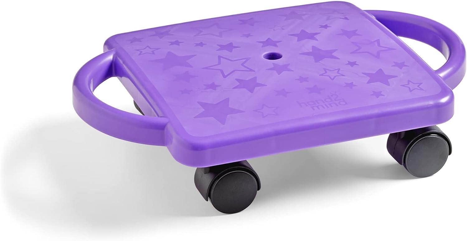Tested Scooter Board with Safety Handles, Physical Education Fun... Pack of 1 for Ages 6-12, Indoor Use!