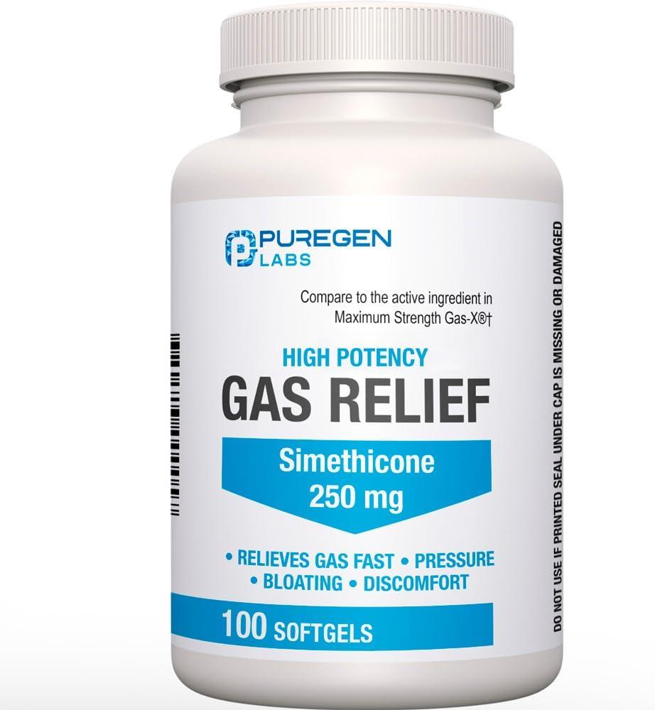 Comparing Gas Relief Softgels vs Gas-X…250Mg vs 100 Count…Tested Relief Insight