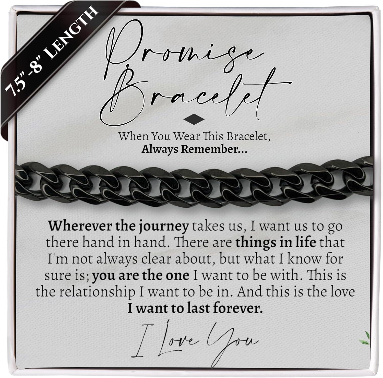 Compared: Love You This Much promise bracelet for boyfriend: surprising design meets romance season