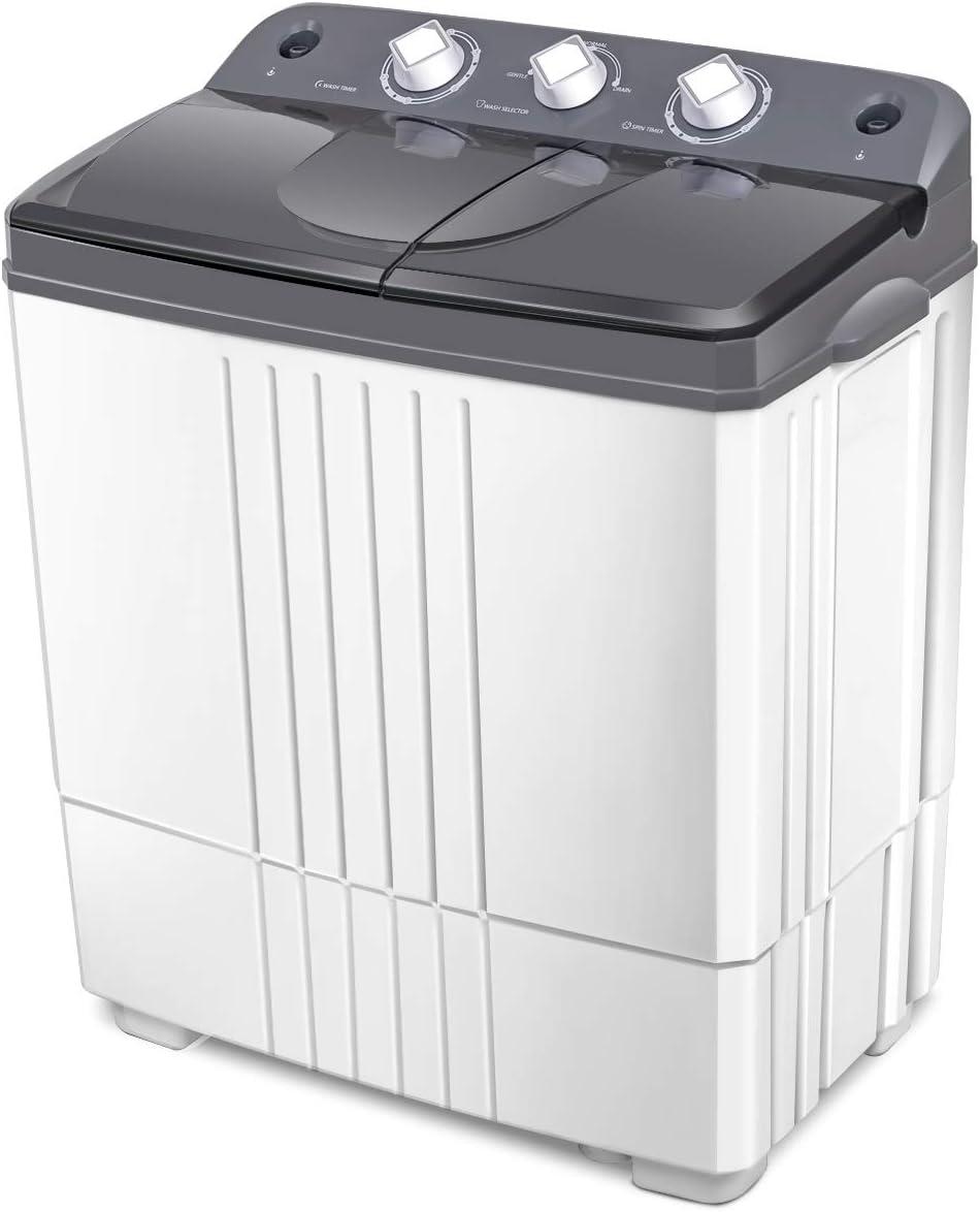 Surprising Showdown: 20lbs Capacity, 12lbs Washer, 8lbs Spinner for Compact Apartment & RV Laundry