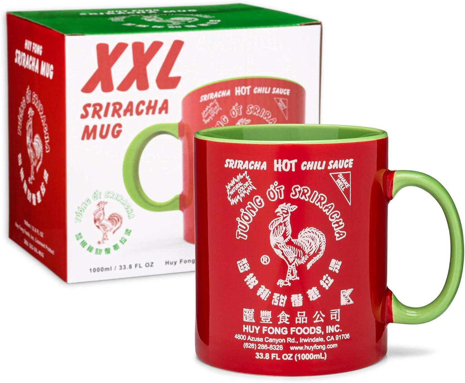 Sriracha2Go XXL Ceramic Mug vs. Regular Hot Sauce: Spill-Proof Tested for On-The-Go Sippin