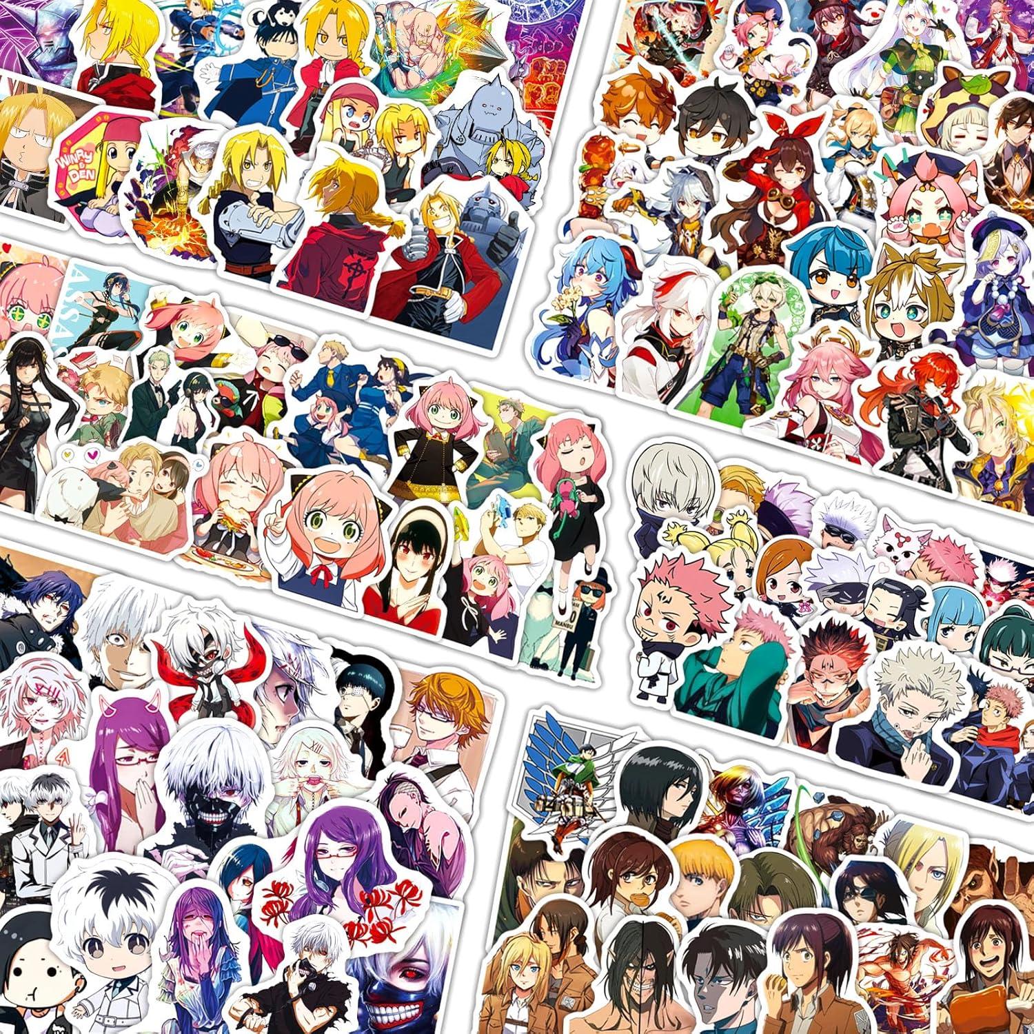 Anime Sticker Showdown: 640 PCS Waterproof Tested for All Ages!