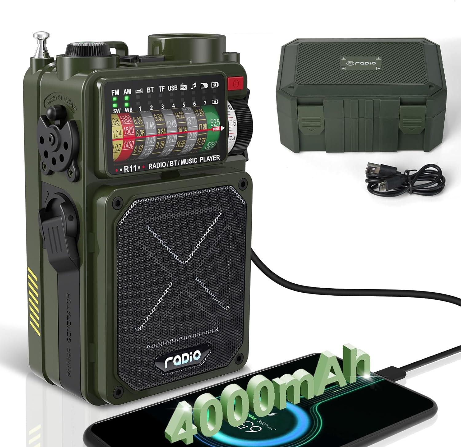 Emergency Weather Radio: Tested for 12000mAh Power & 3 Modes - Surviving Any Crisis