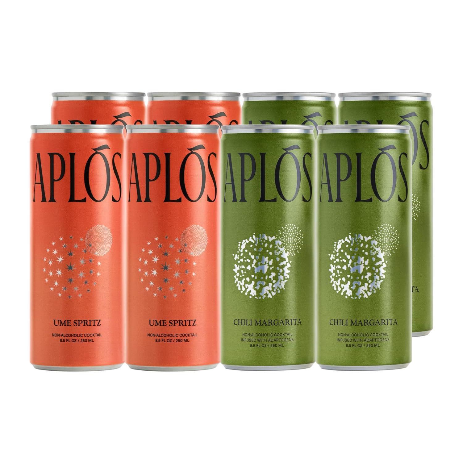 Surprising Showdown: Aplós Canned Cocktail Pack (8-Pack) Tested with Adaptogens & Low-Calorie