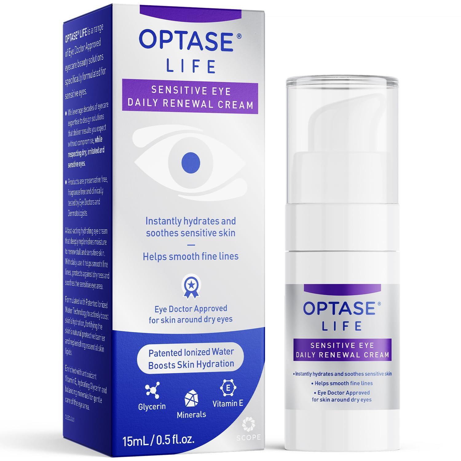 Optase Sensitive Eye Cream vs. Others: Surprising Preservative-Free Hydration, Dry Skin Tested