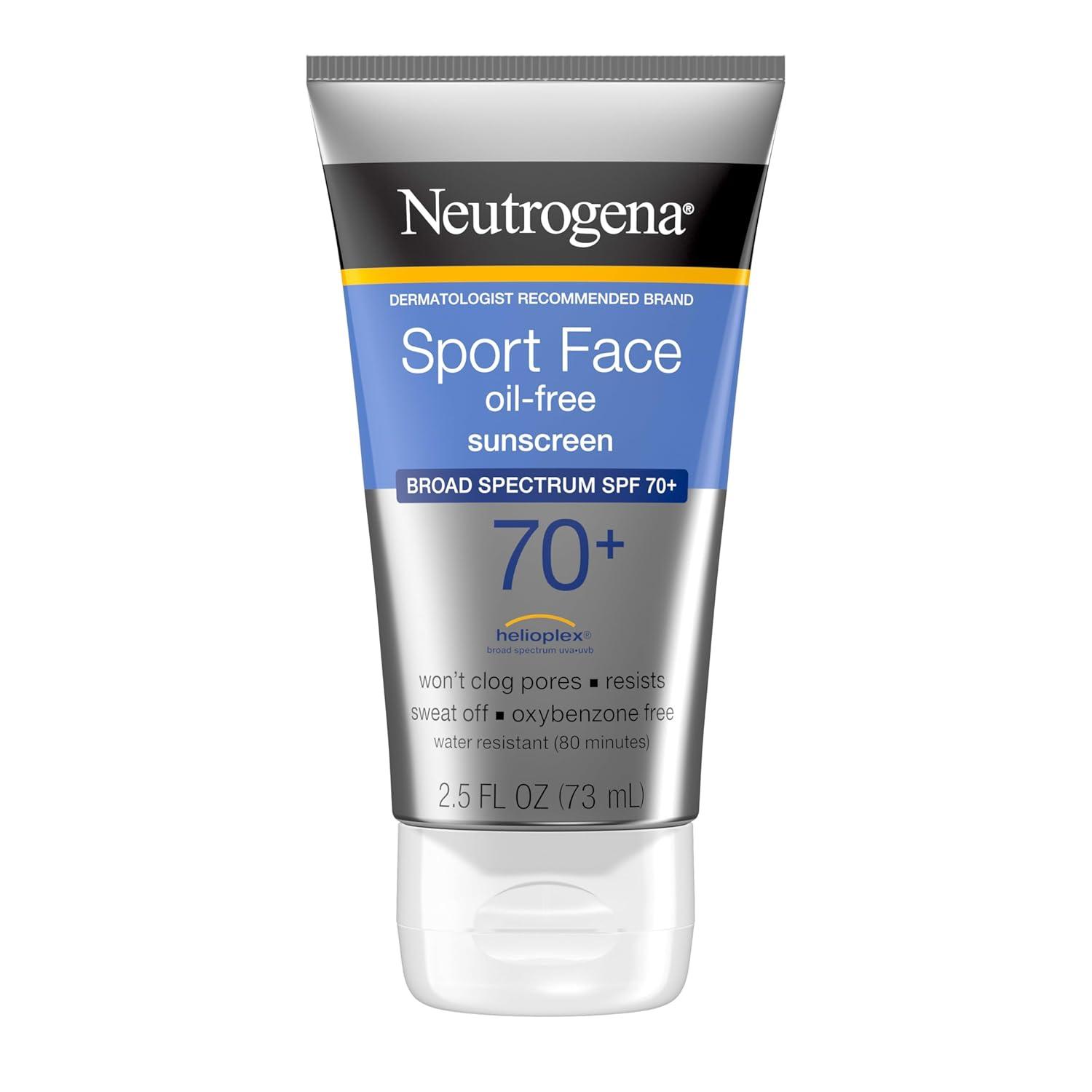 SPF 70+ vs. Oil-Free: Neutrogena Sport's Sweat-Resistant... Tested for Active Skin?
