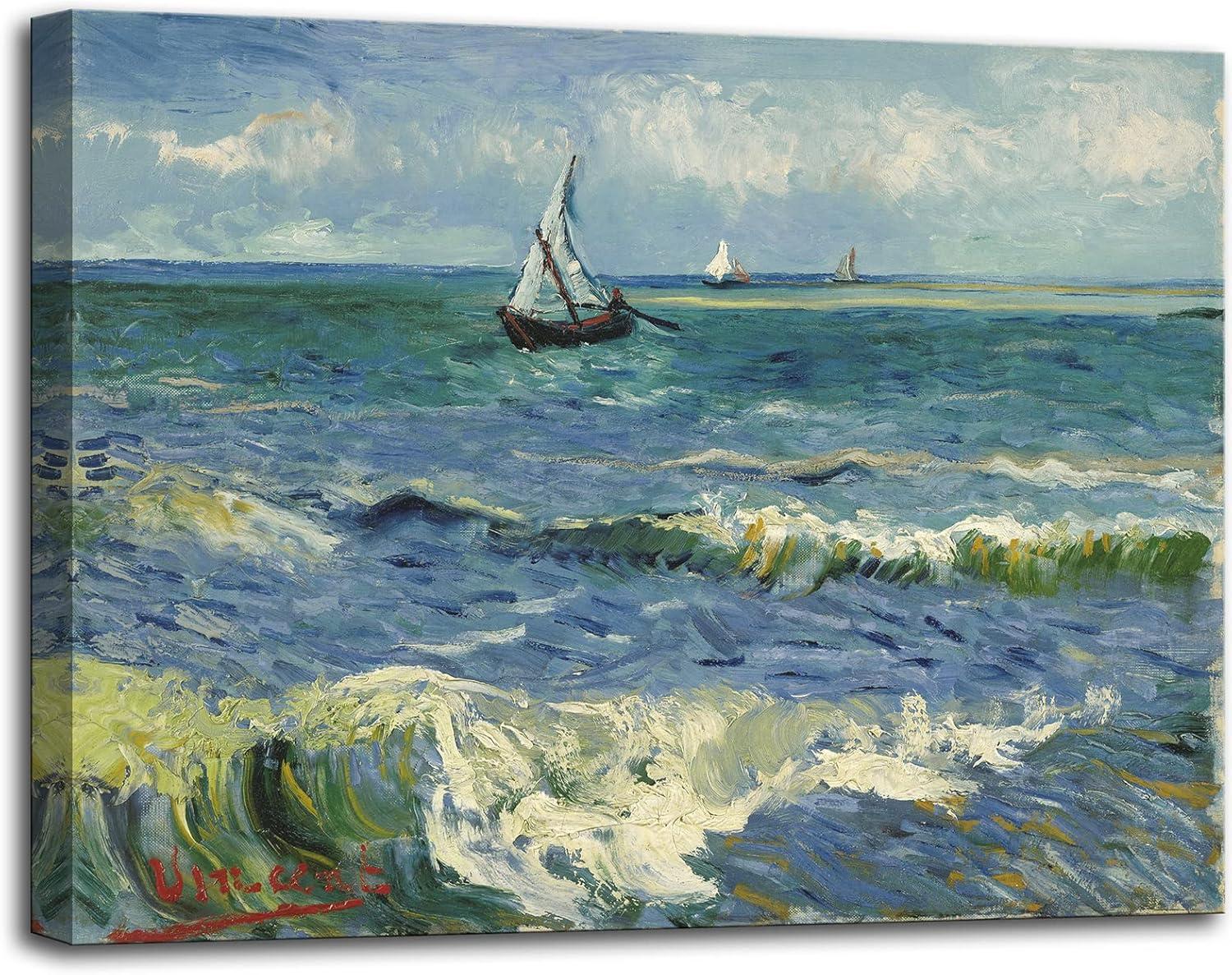 Seascape Near Les Saintes (Van Gogh) Versus 12"x16" Print: Surprising Wall Art Insight for Modern Spaces