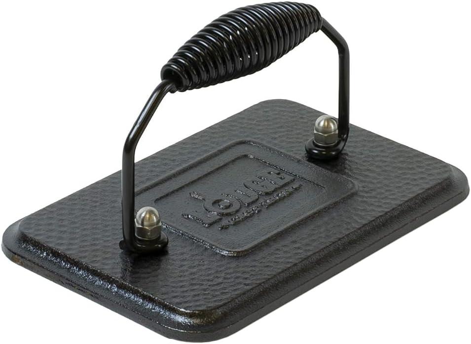 Versus: Lodge LGP3 Rectangular (6.75x4.5) Grill Press vs [Other] for Pre-Seasoned Tested BBQ Season