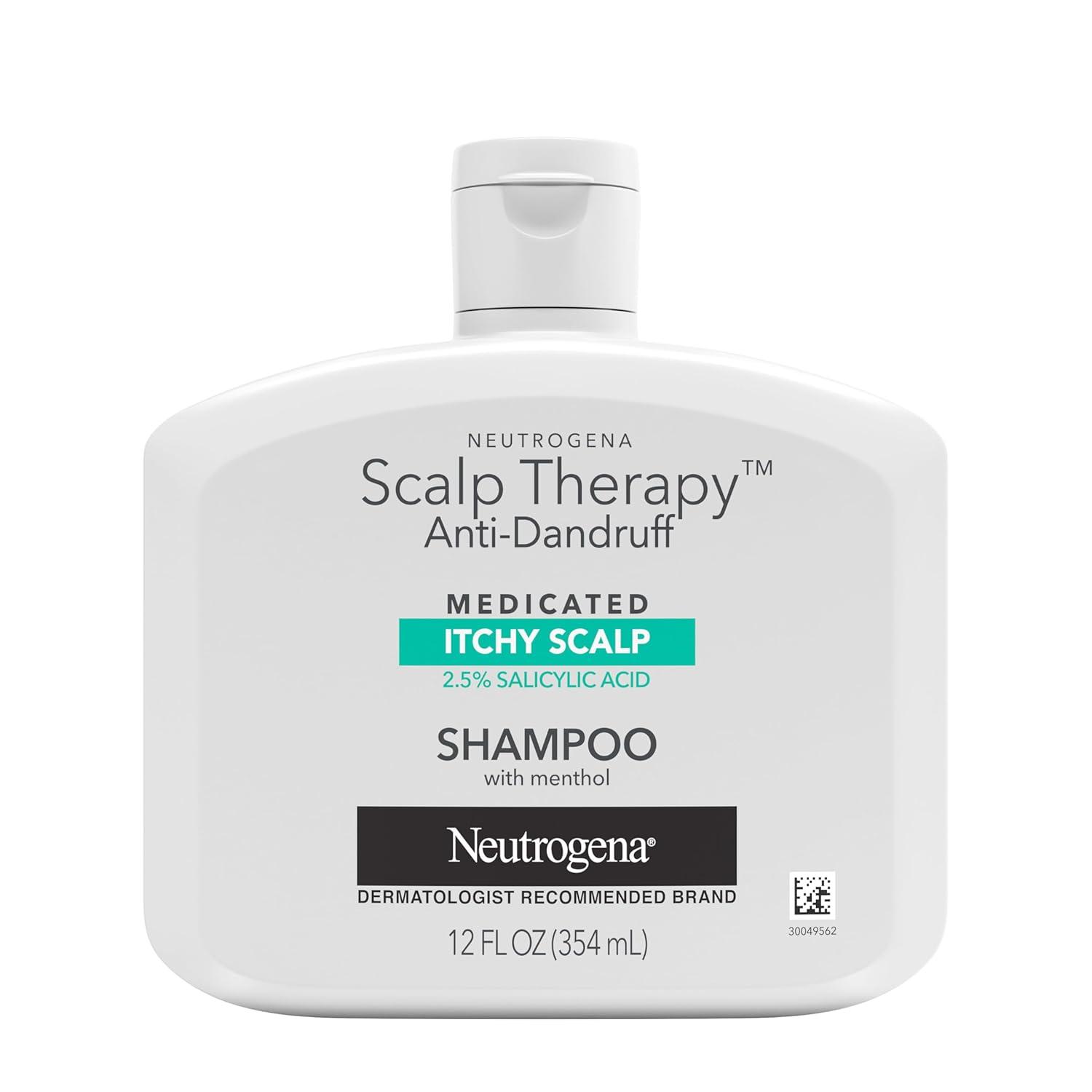 Neutrogena Scalp Therapy Shampoo: 2.5% Salicylic vs. Peppermint - Tested for Itchy Relief