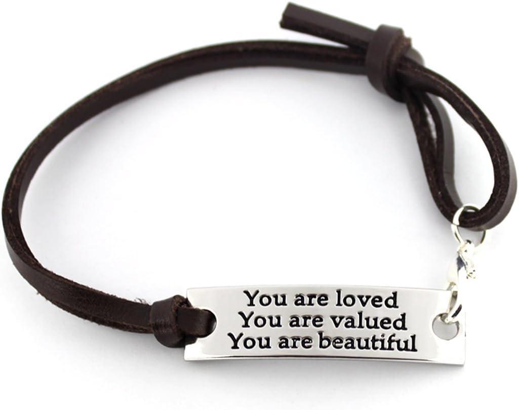 Tested: Adjustable Leather 'You Are Beautiful' Bracelet for Seasonal Love