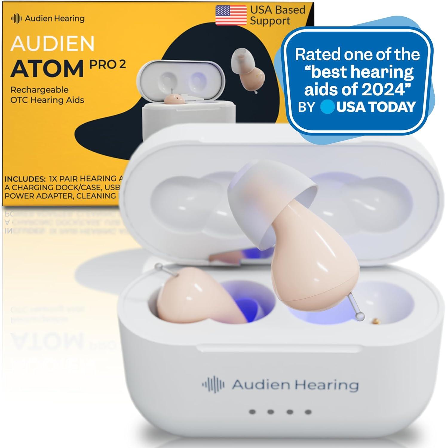 Audien ATOM PRO 2 vs. Basic: Comfort Design... Surprising Invisible for OTC Buyers