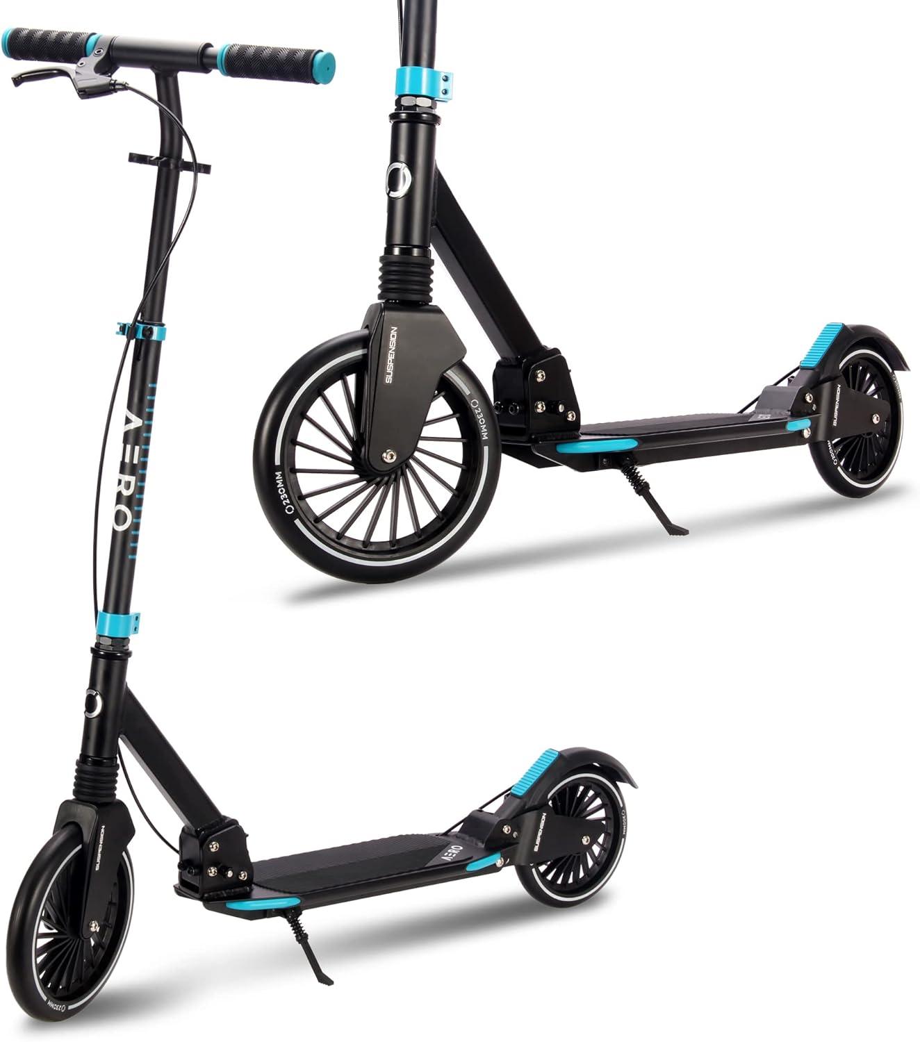 Aero Big Wheel Scooters Versus Manual Kick Scooters: Surprising Insight Into Foldable, Shock-Absorbing, Height-Adjustable, Hand Brake & Rubber Mat Designs (Parent-Approved)