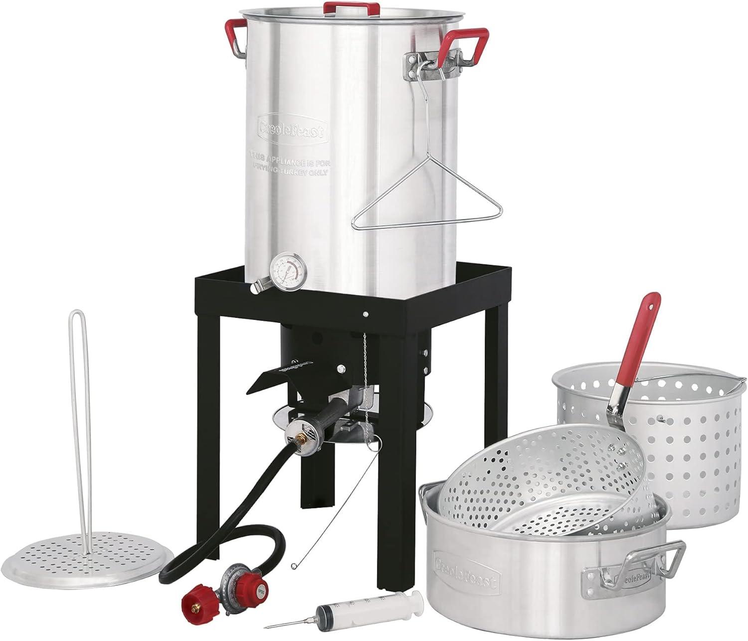 CreoleFeast TFS3010 Showdown: 30Qt Turkey Fryer vs. 10Qt Fish (50k BTU Tested for Outdoor...)