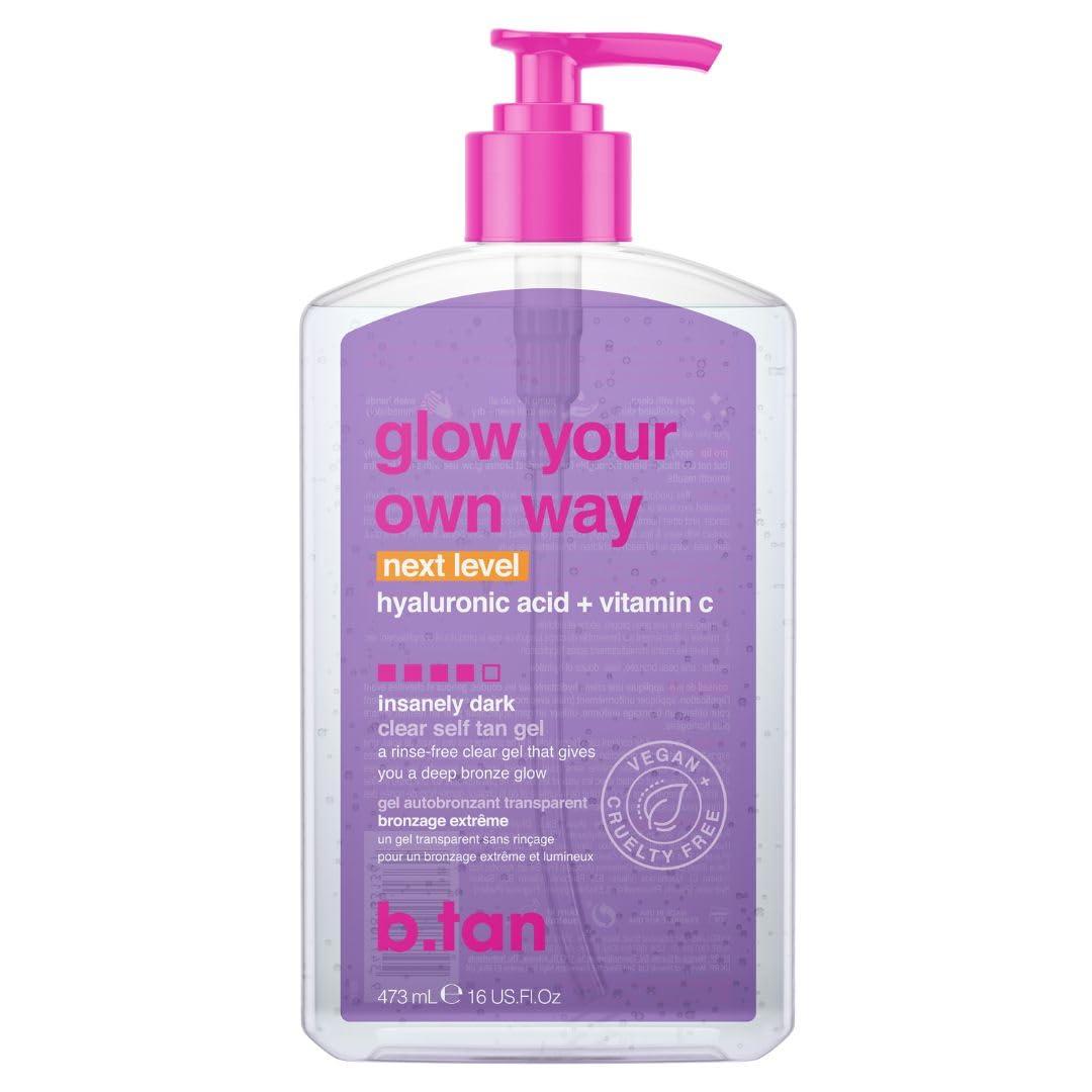 B.tan's Clear Tan Gel vs. Sunless Tan Lotions: Surprising 16 Fl Oz Transfer-Resistant & Smell-Free