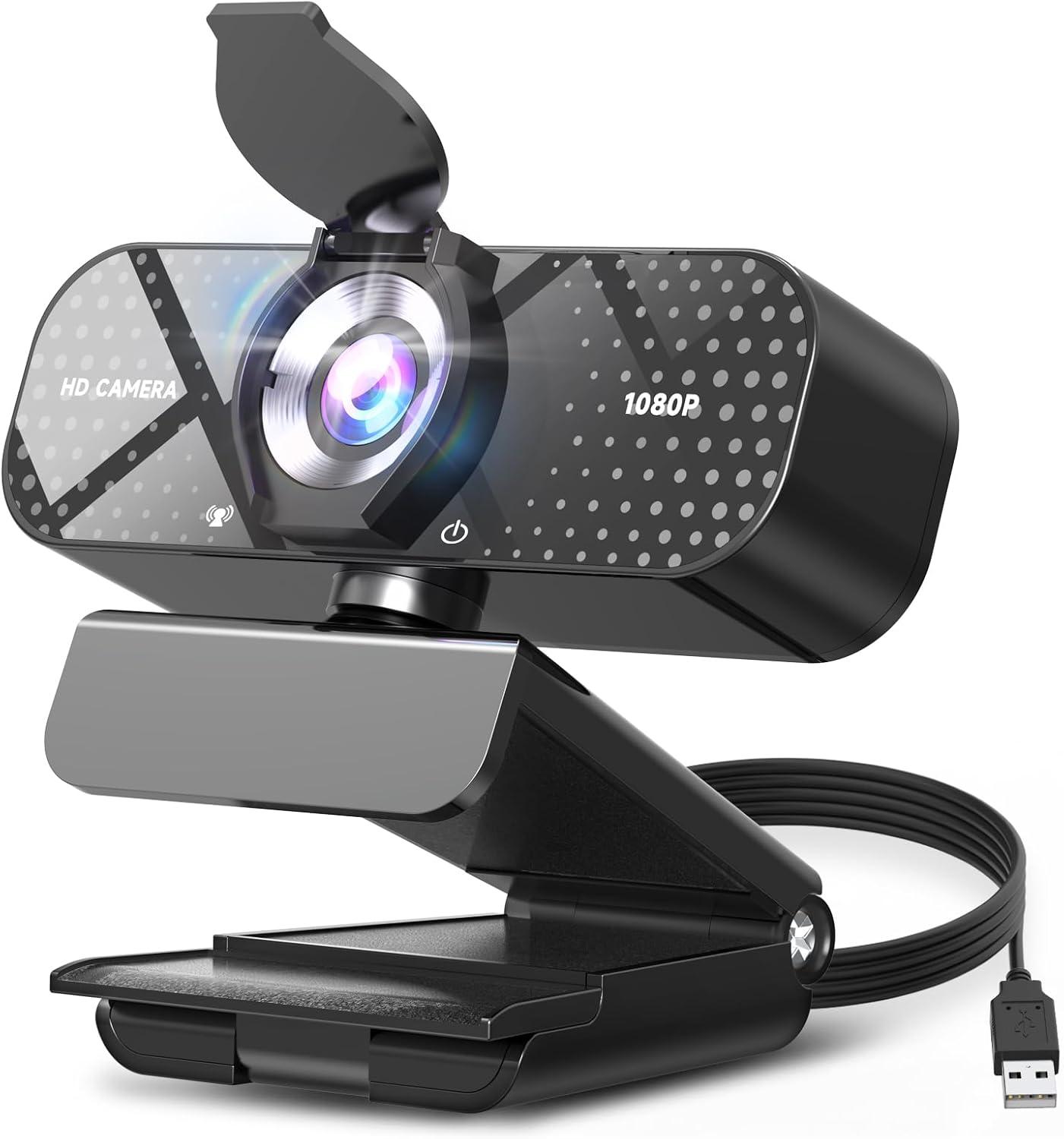 Showdown: 1080P HD, Noise Cancellation, Privacy Cover for Zoom & Remote Work