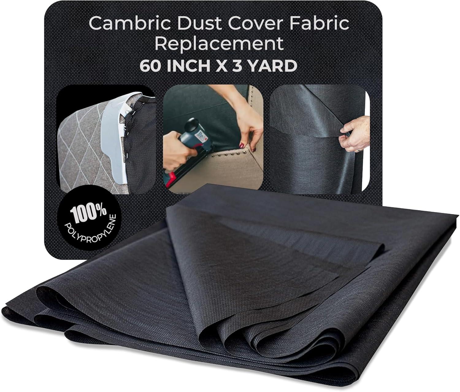 Compared: 60-Inch Dust Cover Size vs. Black Cambric's Staple-Concealing Power (modern must-have!)