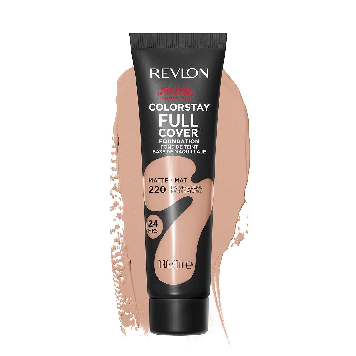 Revlon Foundation's Long-Wear, Matte Finish Tested for Dry Skin & Oil-Free Benefits