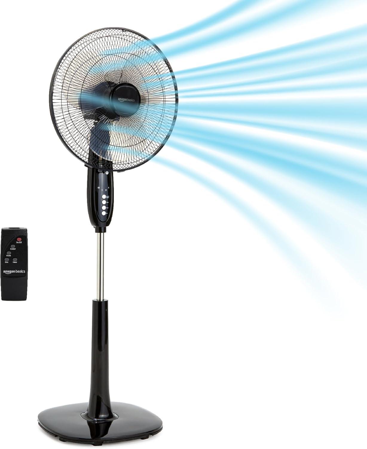 Surprising Showdown: Amazon Basics 16" Fan with Remote vs Floor's Dual Blades & Standing's Tilt Head for Home Cooling in Summer