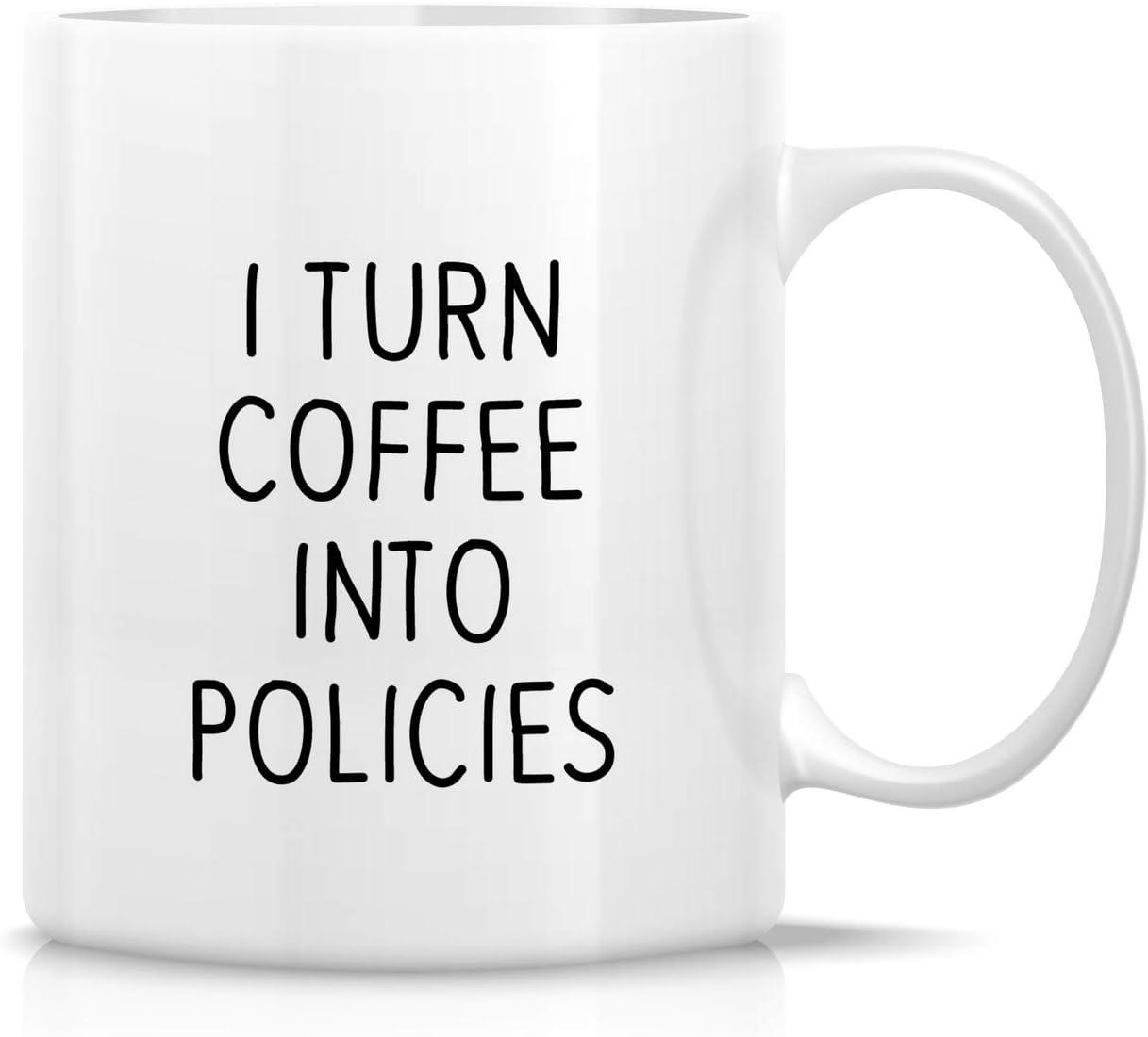 Retreez Mug: Coffee Policies for Dad (Tested Funny Gift) - Surprising Inscribed Showdown