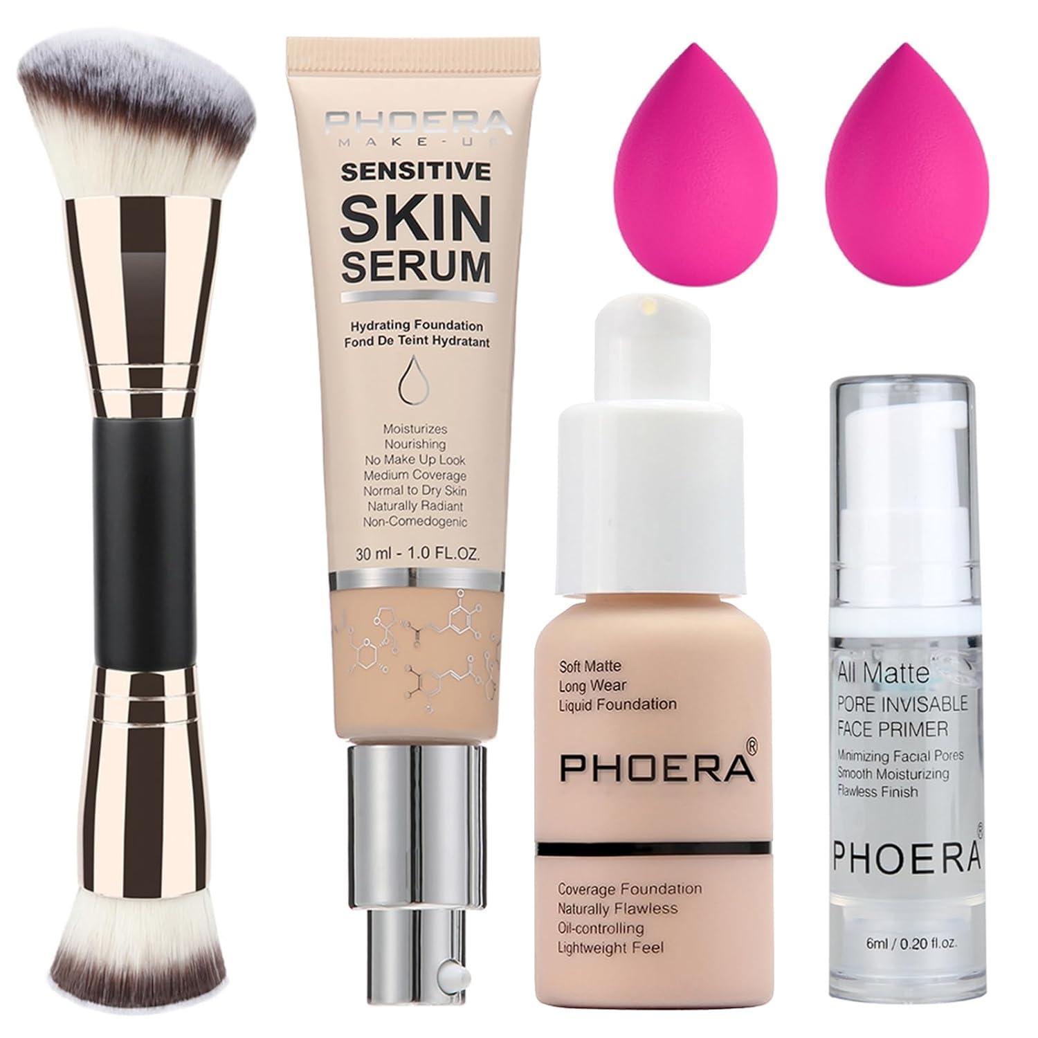 PHOERA Foundation: Full vs. Medium Coverage (24/7 & Matte Finish) for Mature Skin