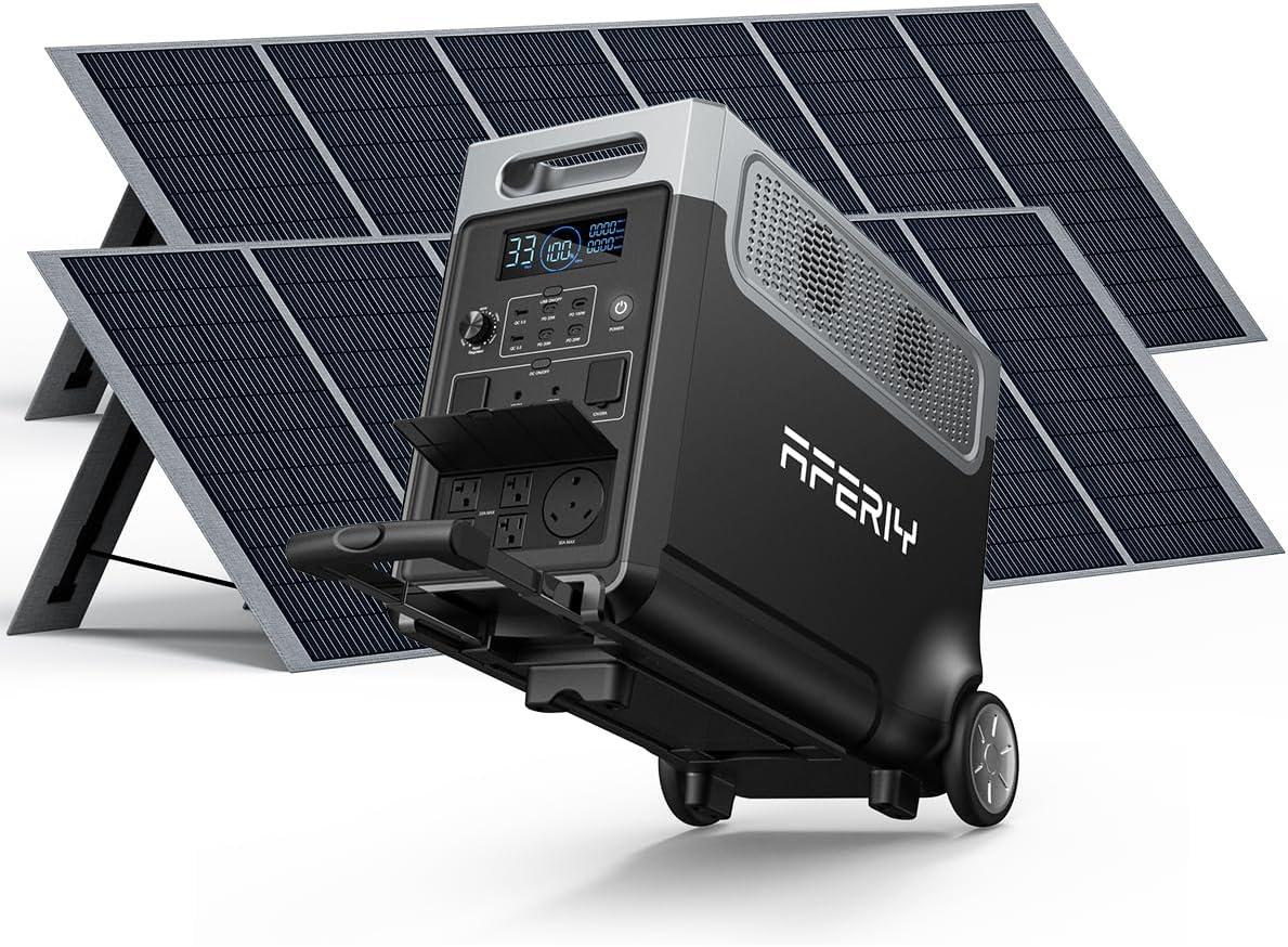AFERIY Solar Generator's 3840Wh Power vs 2X400W Panels: Surprising LEP for Home & Camping