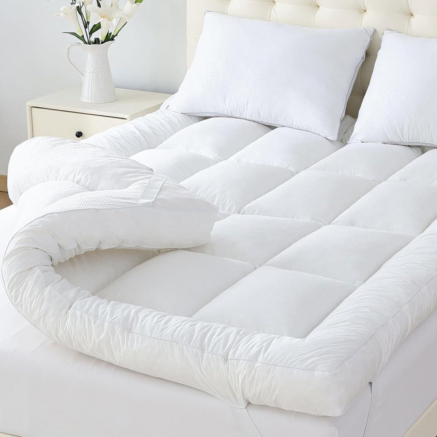 WhatsBedding Topper Showdown: Soft Memory Plus Fluffy Comfort for Back Pain... Compared!