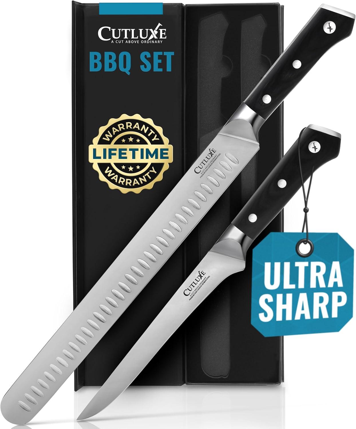 Cutluxe Knife Showdown: Tested Steel, Full Tang…Brisket Magic Meets Seasonal Grilling… (German Steel)