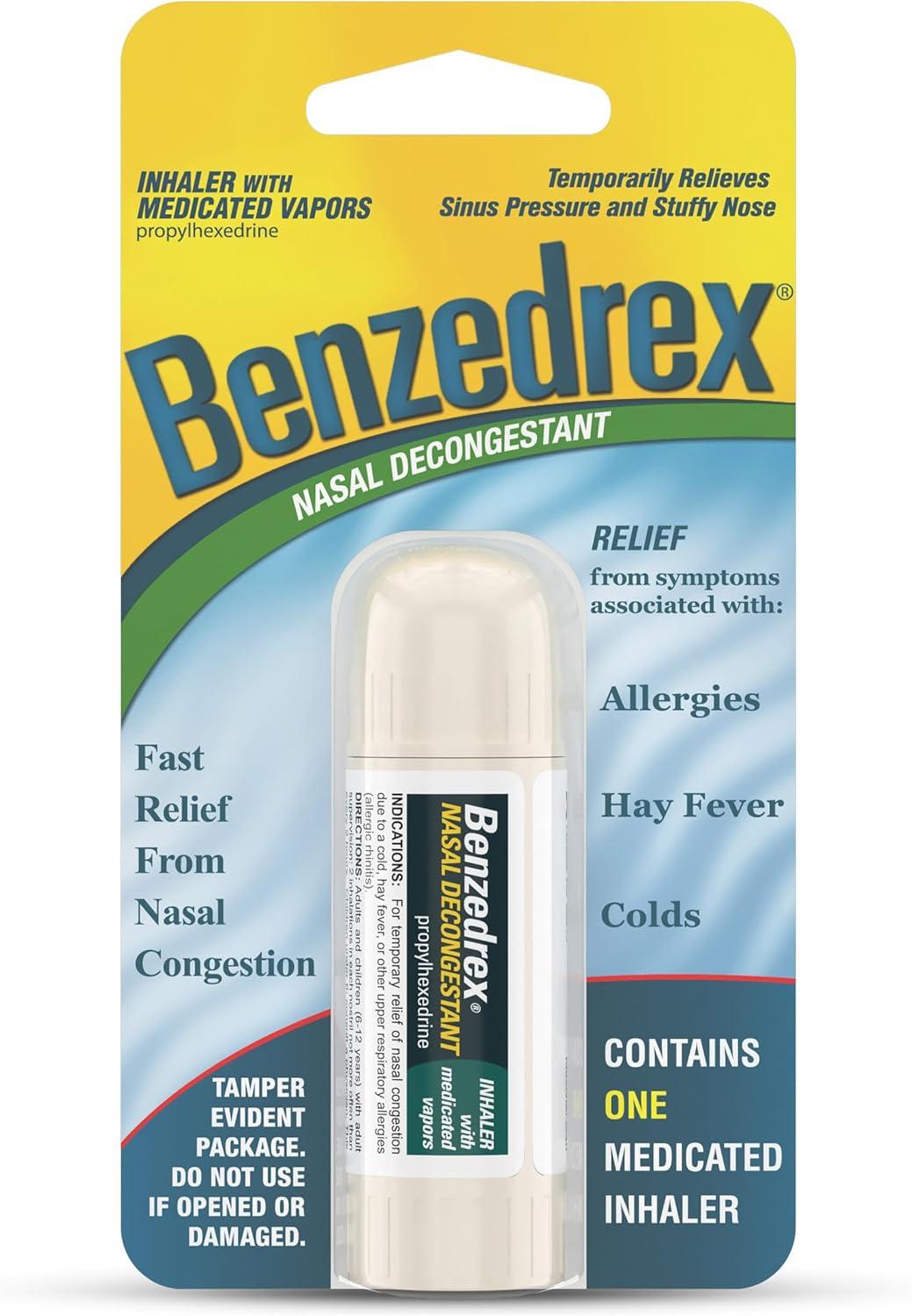 Benzedrex Versus surprises: Quick ease vs tested congestion relief inches
