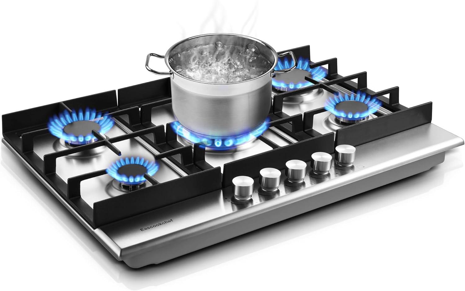 Surprising Gas Hob Insights: 5 Burners Versus Built-In Style