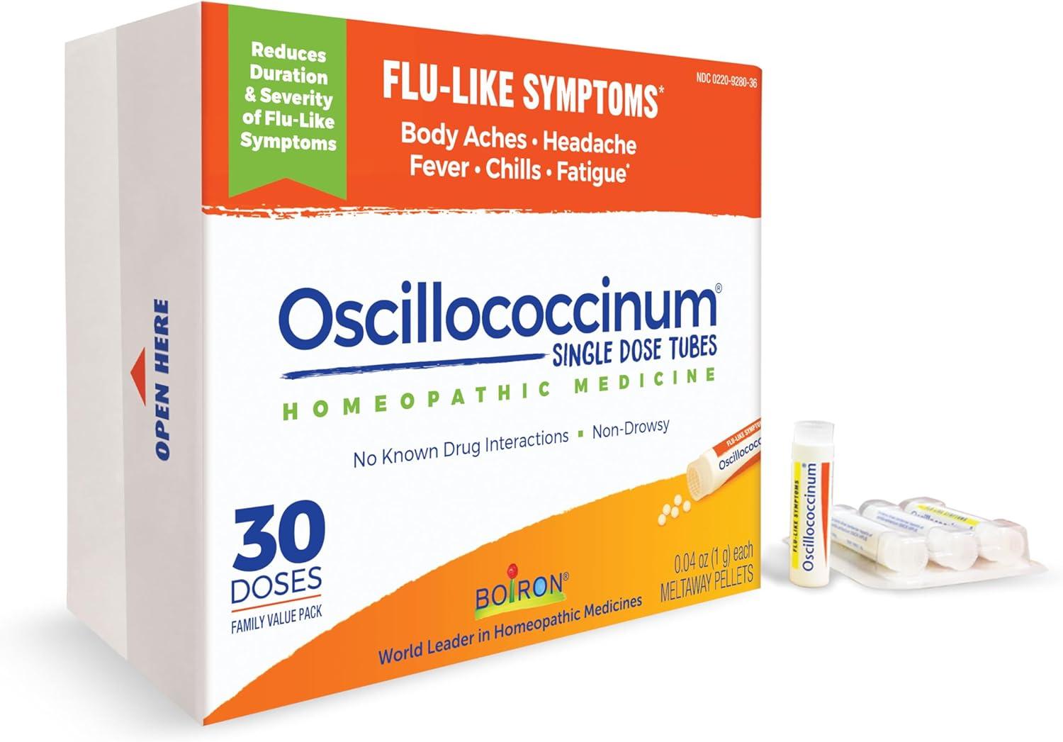 Flu Testee's Insight: Oscillococcinum vs. Seasonal Aches... 30 Pack Relief(expired soon)