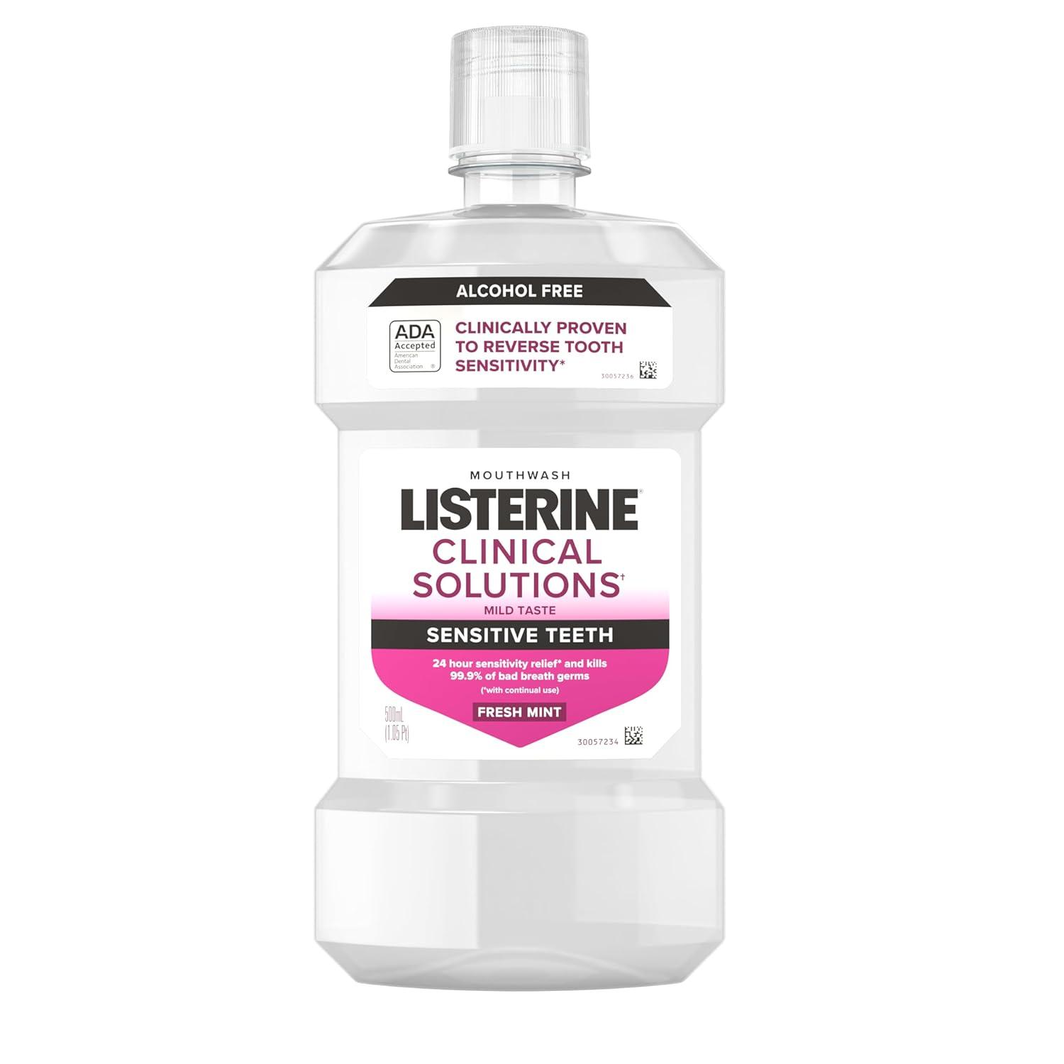 Listerine vs sensitivity... Tested for fresh relief, alcohol-free surprise!