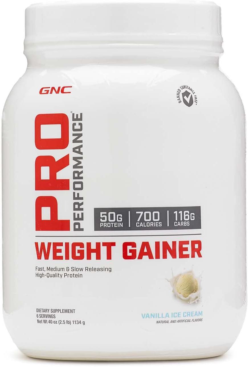 Vanilla GNC Weight Gainer: 50g Protein, 3rd Tested, 700 Cal?