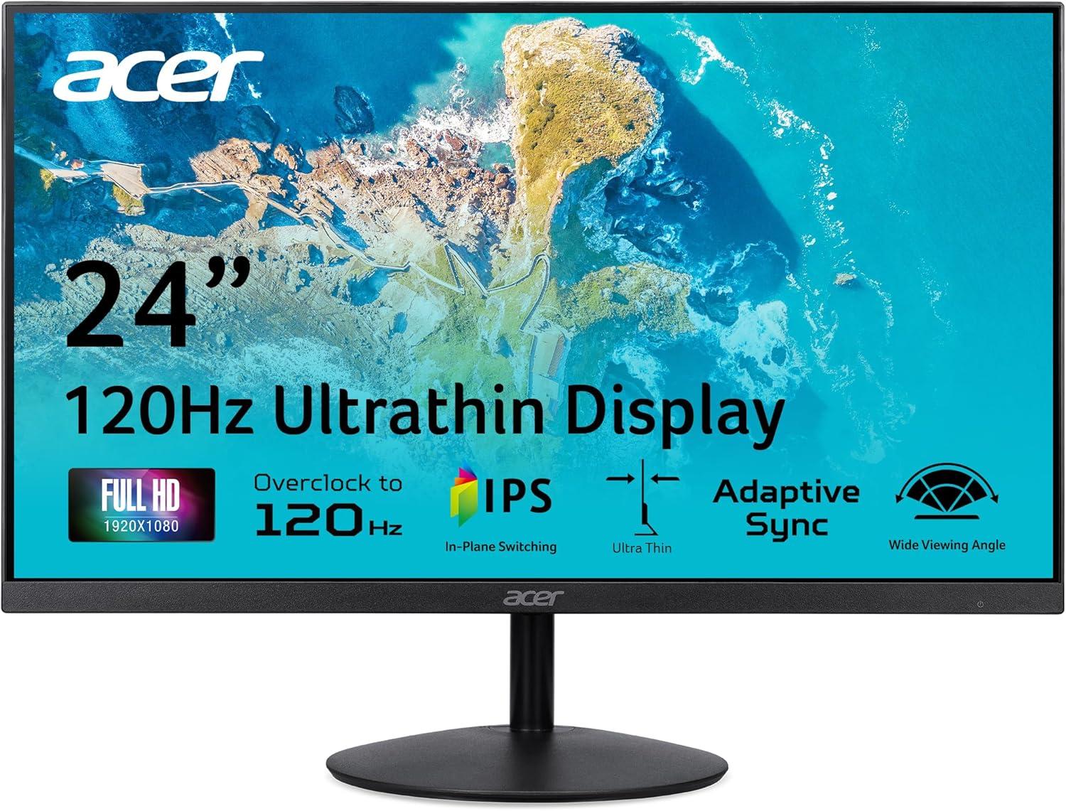 Acer SB240Y G0bi Tested: 120Hz, 1ms, Tilt, and Adaptive-Sync for Gaming & Office