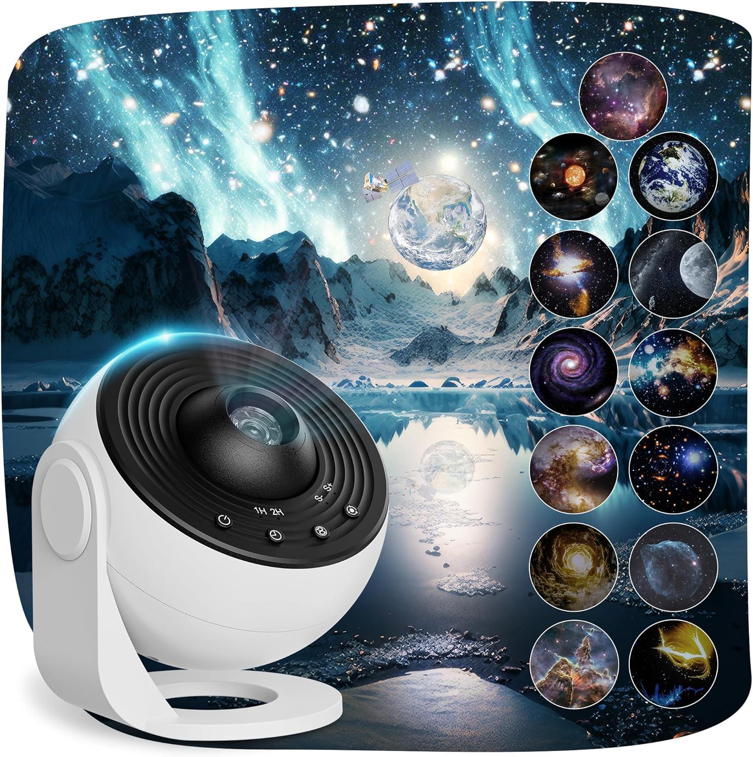 Bedroom Decor Showdown: 13-In-1 Galaxy Light's Milky Way Timer... (White)
