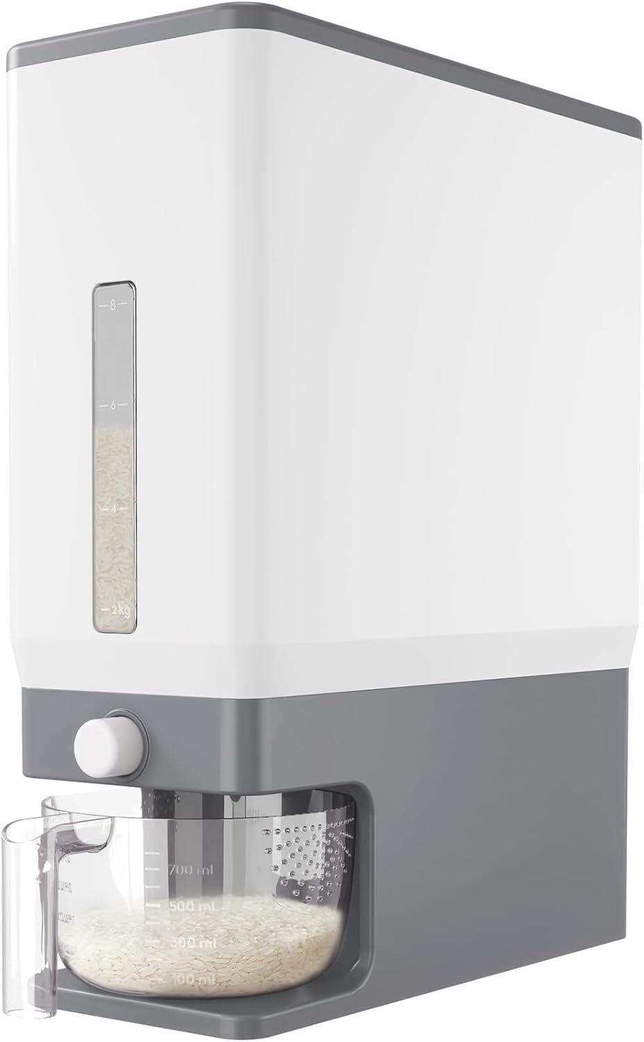 Lifewit Rice Dispenser Showdown: BPA-Free Sealed Storage Meets Measuring Cup for Kitchen Pantries
