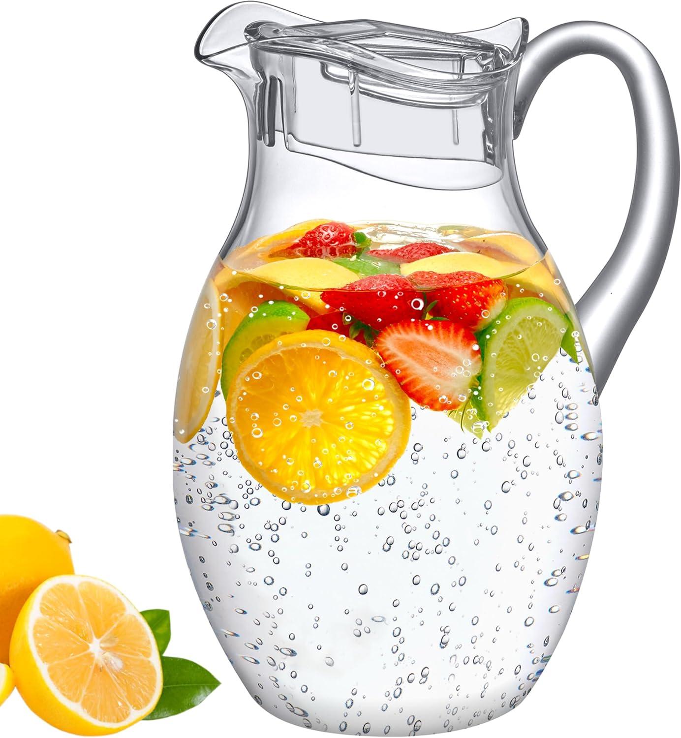 Plastic Pitcher Tested: 96 oz Capacity vs Clear Water Lid for Frosty Summer Sips