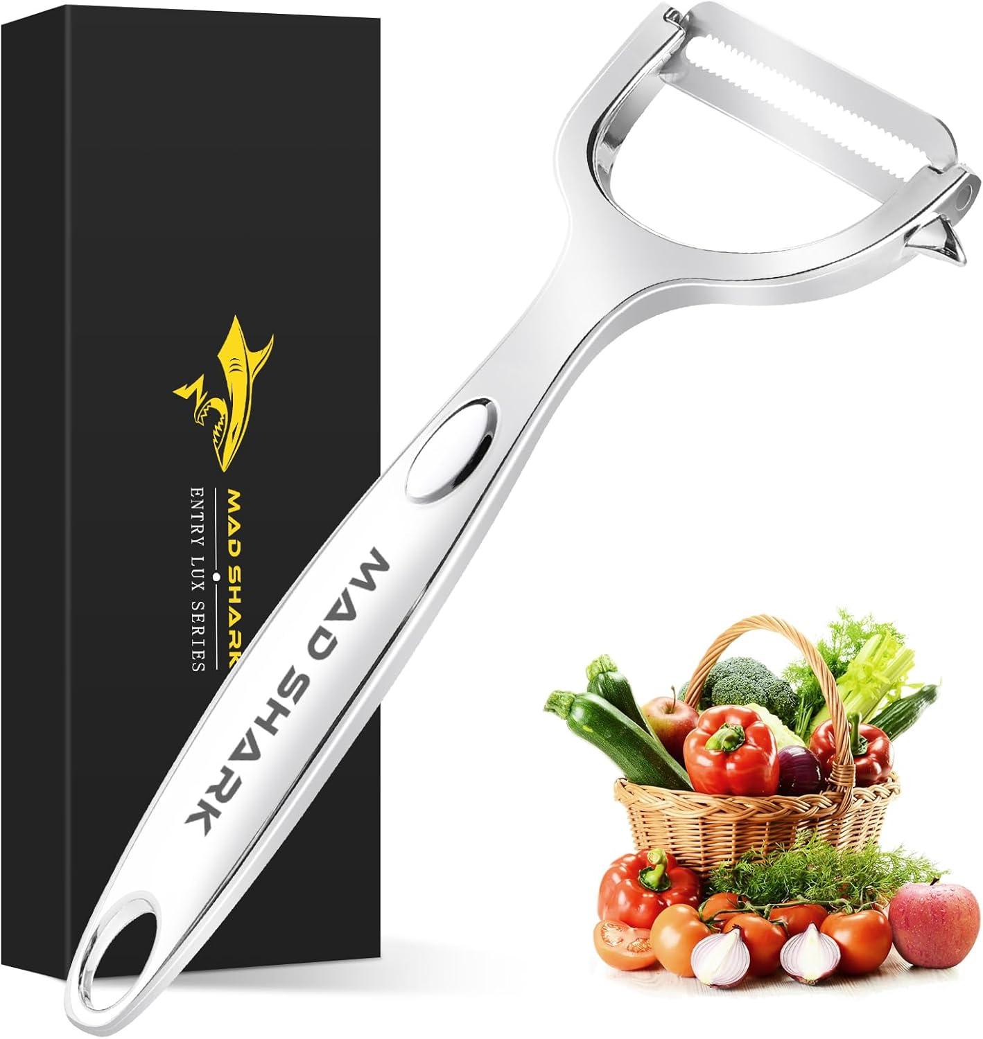 MAD SHARK 10-Year No-Rust Serrated Peeler Tested: Kitchen Efficiency Surprise