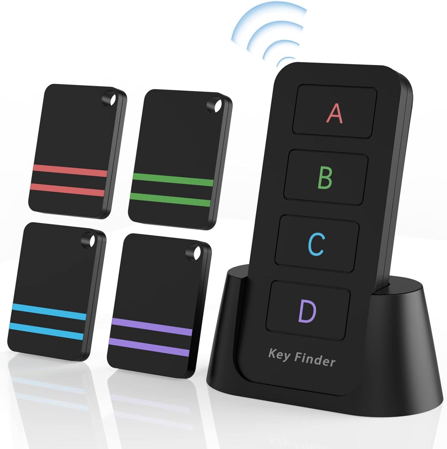 Lost Key Finder Showdown: 120ft Range vs 80dB Stick-on Beeper (Pack of 4)