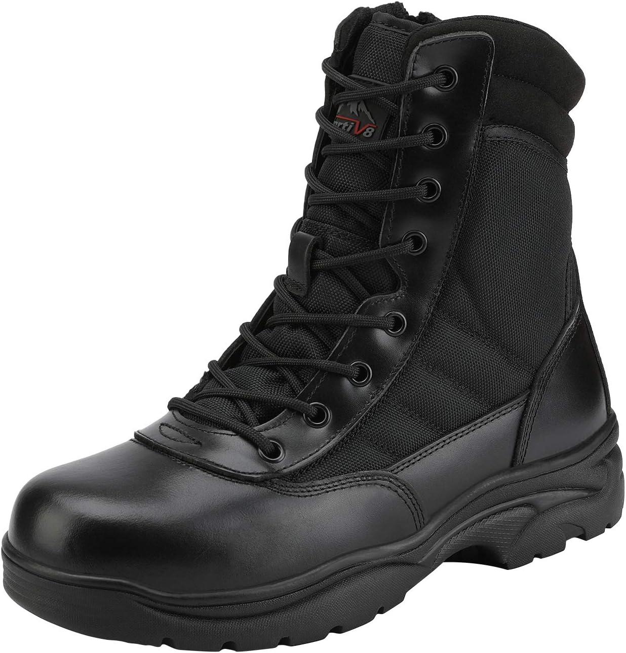 NORTIV 8 vs. Combat Boots: Tested Side Zipper for Surprising Outdoor Durability