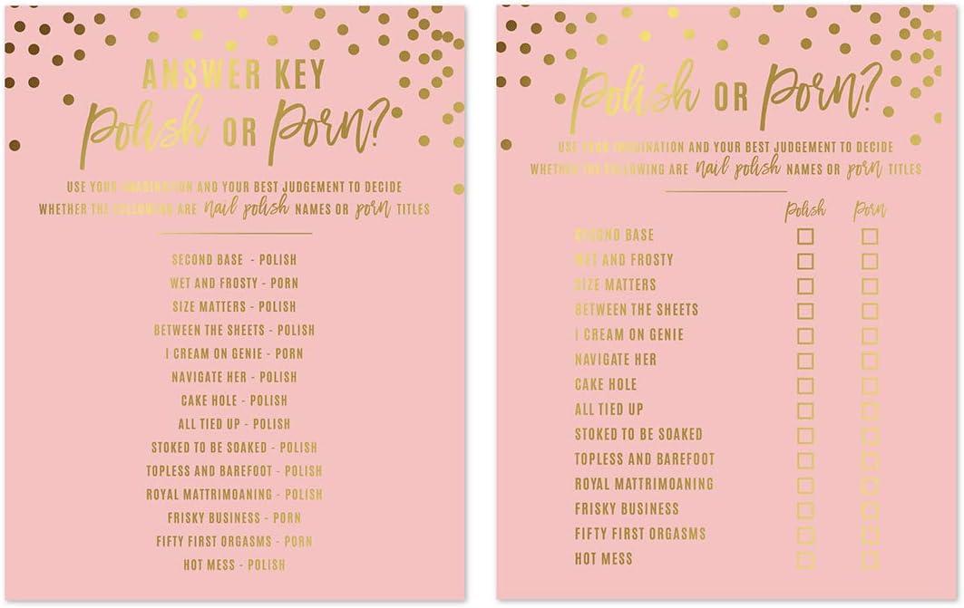 Showdown: Confetti Polka Dots vs. Polish or Porn Game Cards - Surprise Insight for Trendy Party Gifts