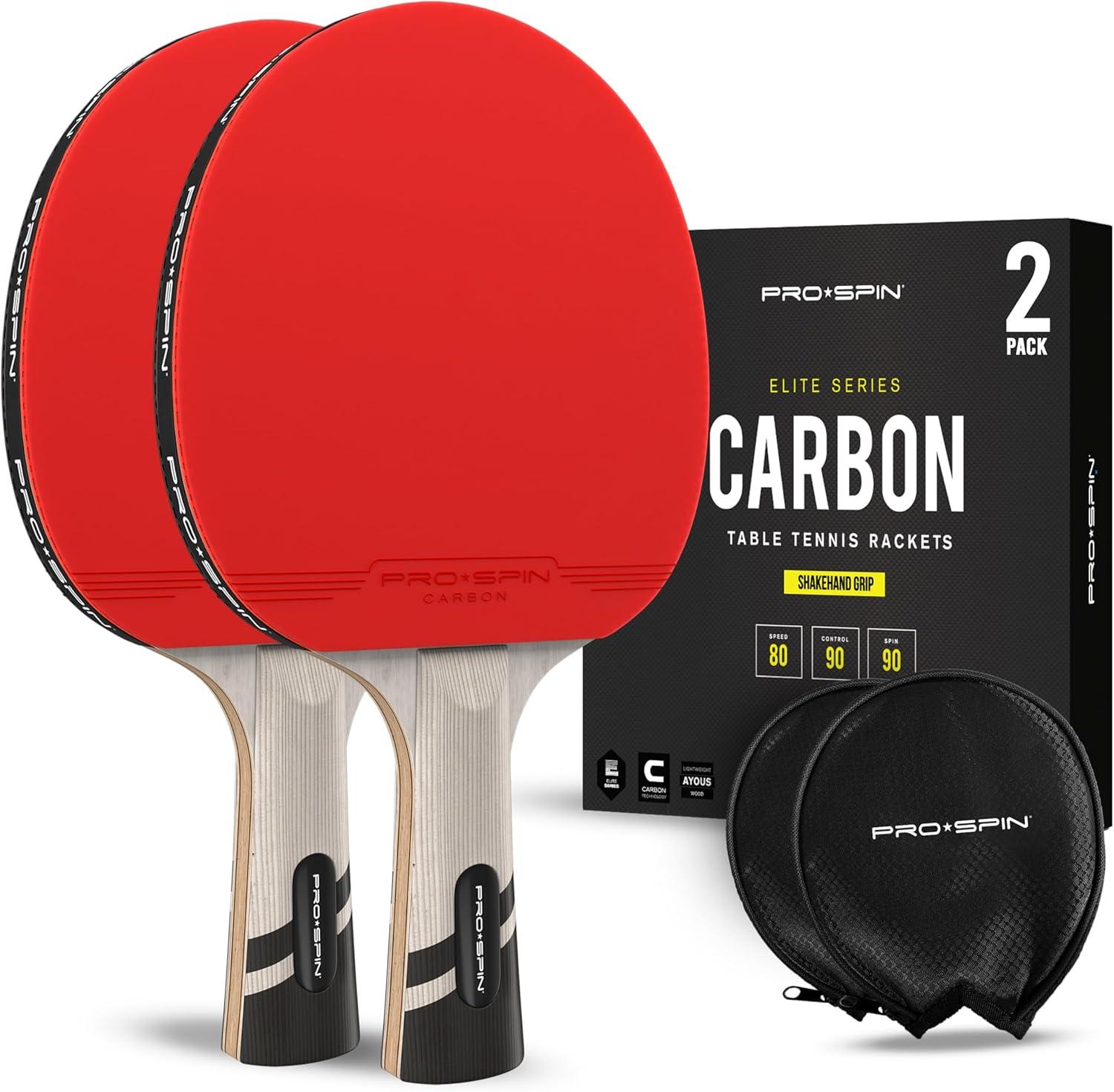 PRO SPIN Ping Pong Paddles: 7-Ply Blade's Surprising Control - Sponge Tested