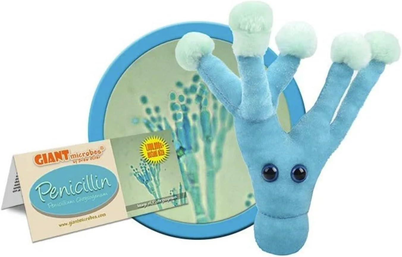 GIANTmicrobes Penicillin Plush: Surprising Bio Lesson for Fun Health Gifting - Tested Humor