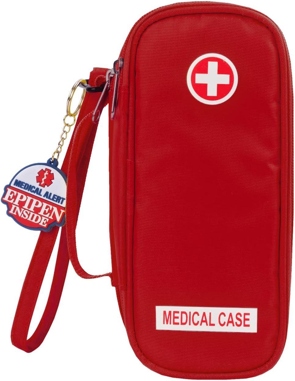 EpiPen Case Tested: Insulated... (Red, 2-Pen Fit, Allergy Meds Secure)
