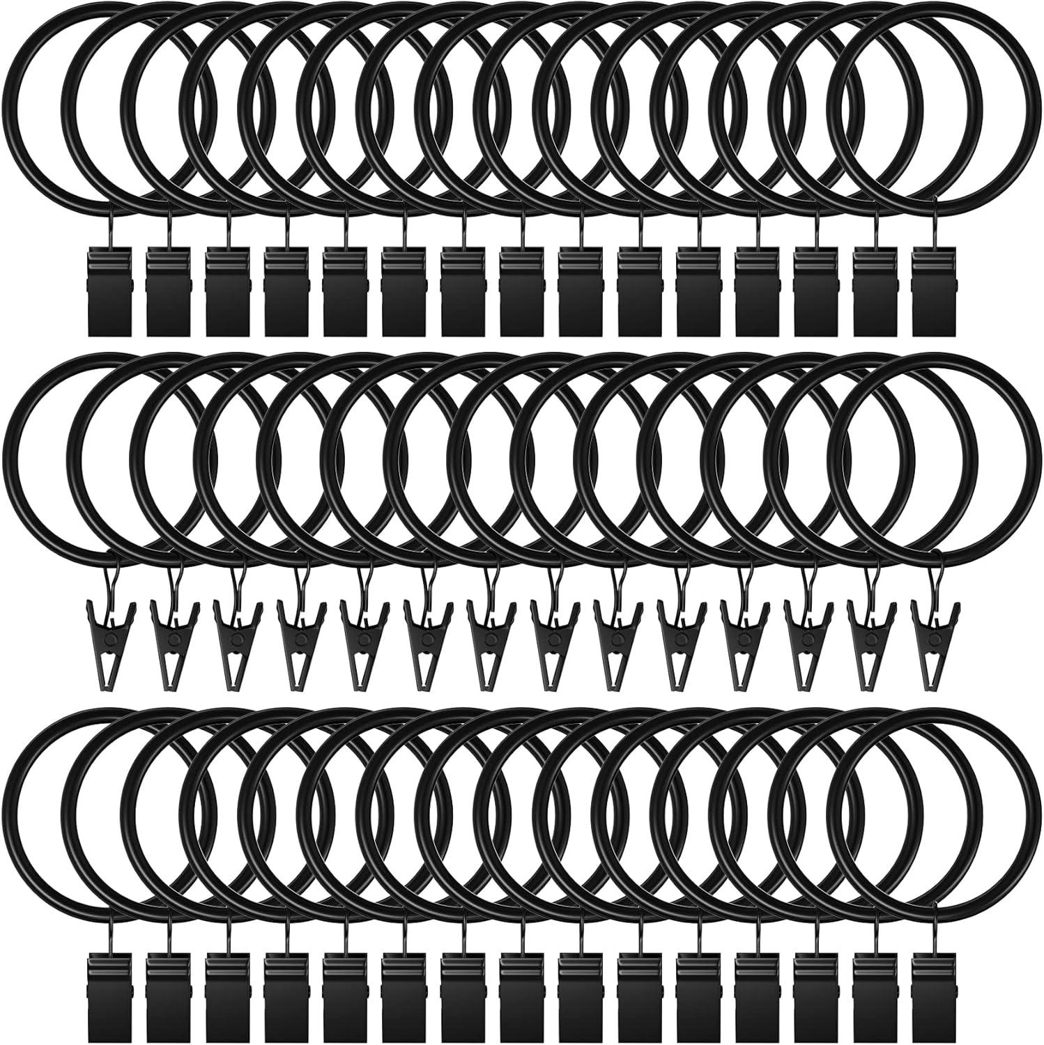 Surprising Insight: 44-Pack Clip Rings vs Rustproof Vintage Black Tension Rod Hardware