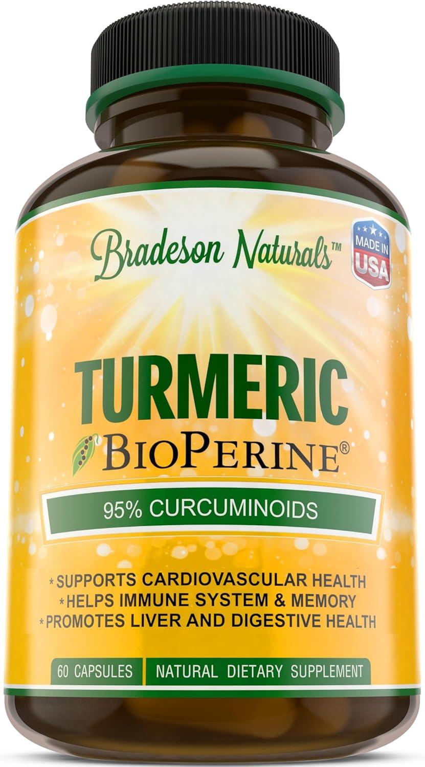 Turmeric Curcumin 95% vs BioPerine 1500mg: Surprising Inflammatory Support Tested in 60 Capsules