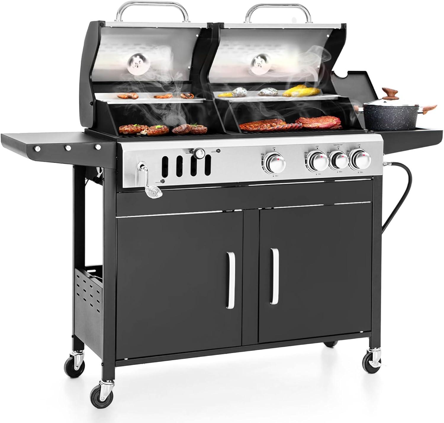 Charcoal & Propane Grill Showdown: Side Burner vs. Cast Iron Grate for Versatile Outdoor Cooking