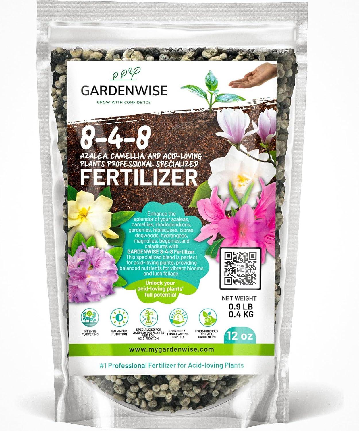 Tested: 8-4-8 Acidic Fertilizer for Blueberries, Gardenias-Iron-Rich, pH Balanced, Bloom-Boosting