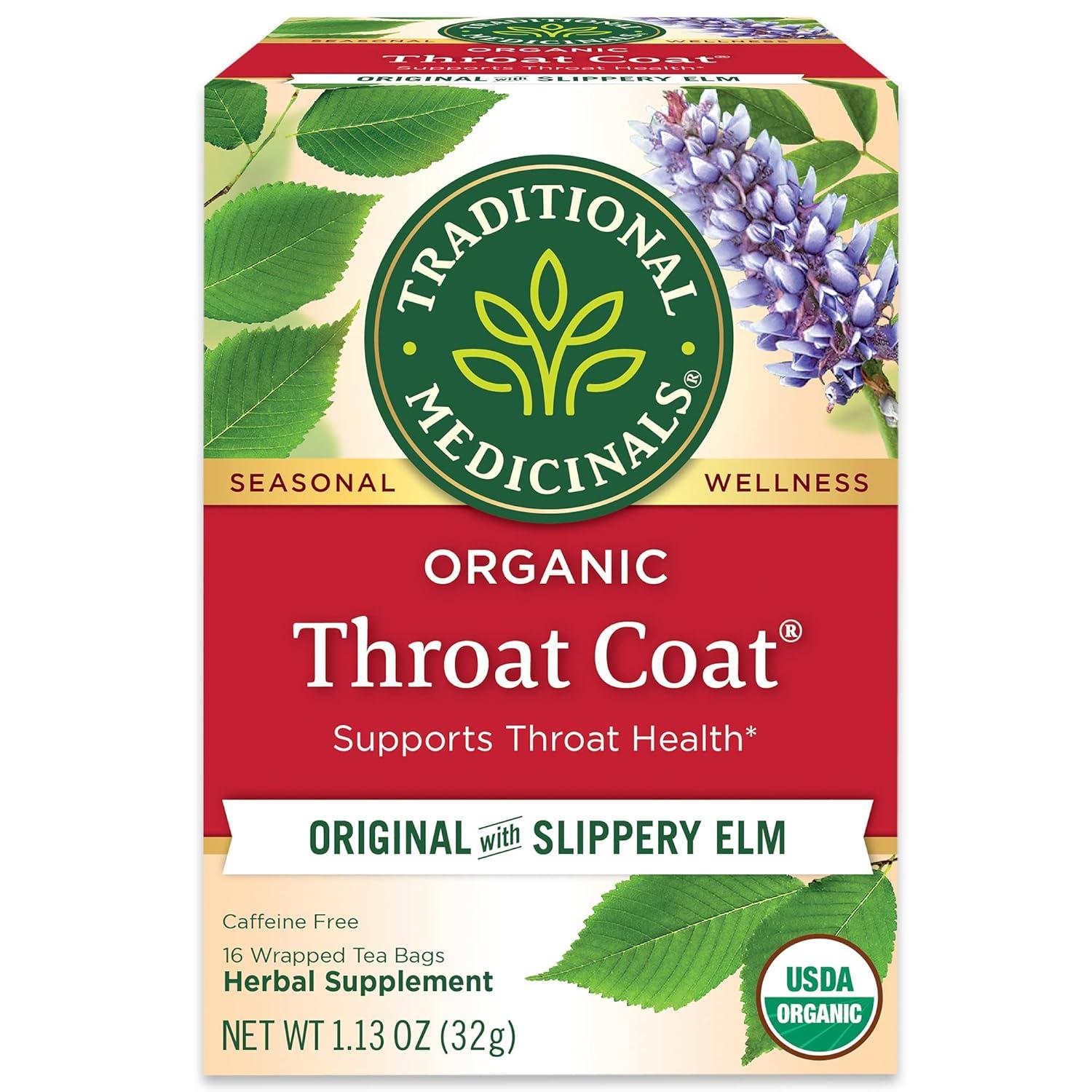 Traditional Medicinals Tea vs. Organic Throat Coat: Herbal Blend & 16 Bags, Surprising Throat Health Insights