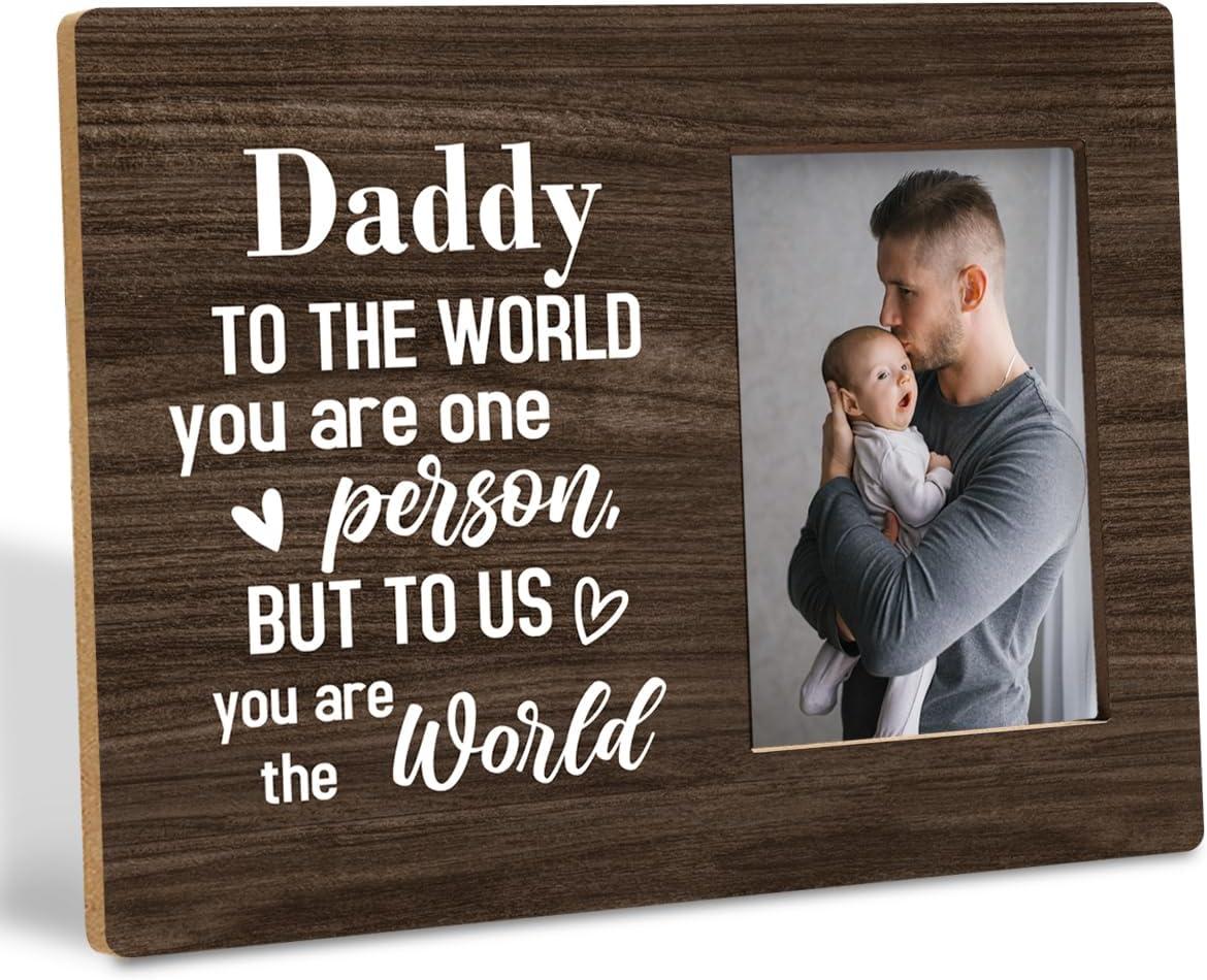 Surprising Comparison: 8x10 Size, Heartfelt Quote, Handcrafted Wood, Personal Touch for Dad's Frame